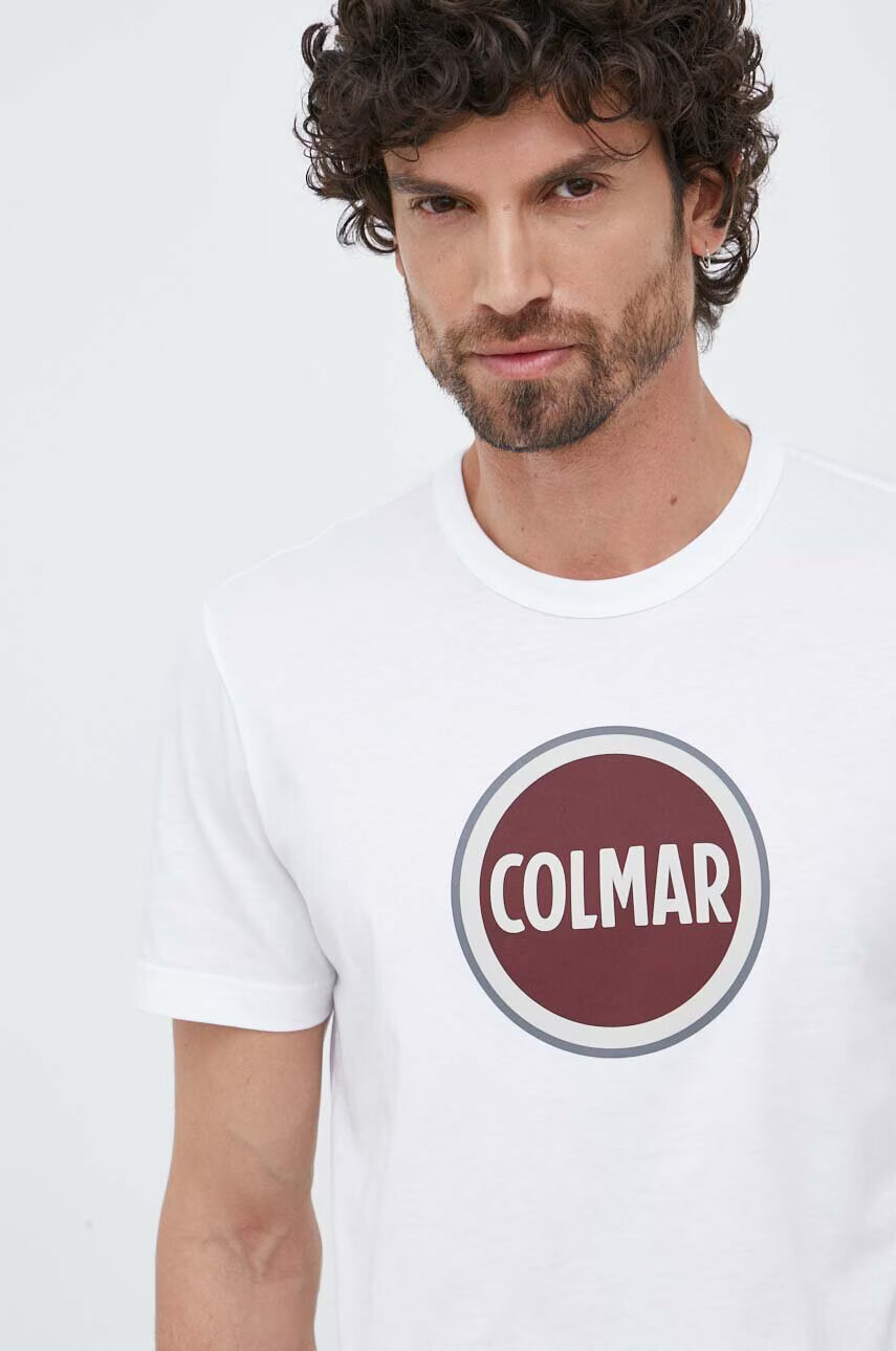 Colmar Памучна тениска в бяло с принт - Pepit.bg