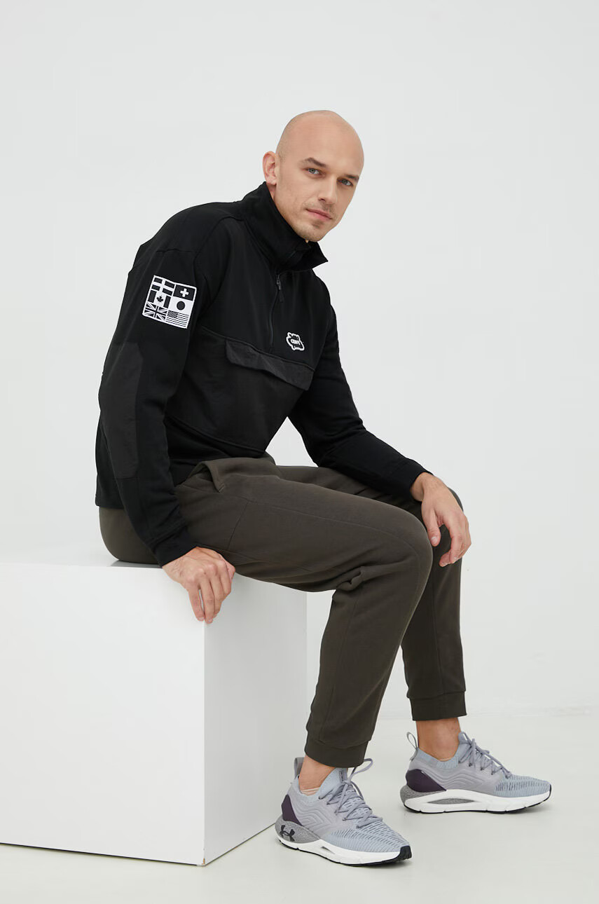 Colourwear Суичър в черно с апликация - Pepit.bg