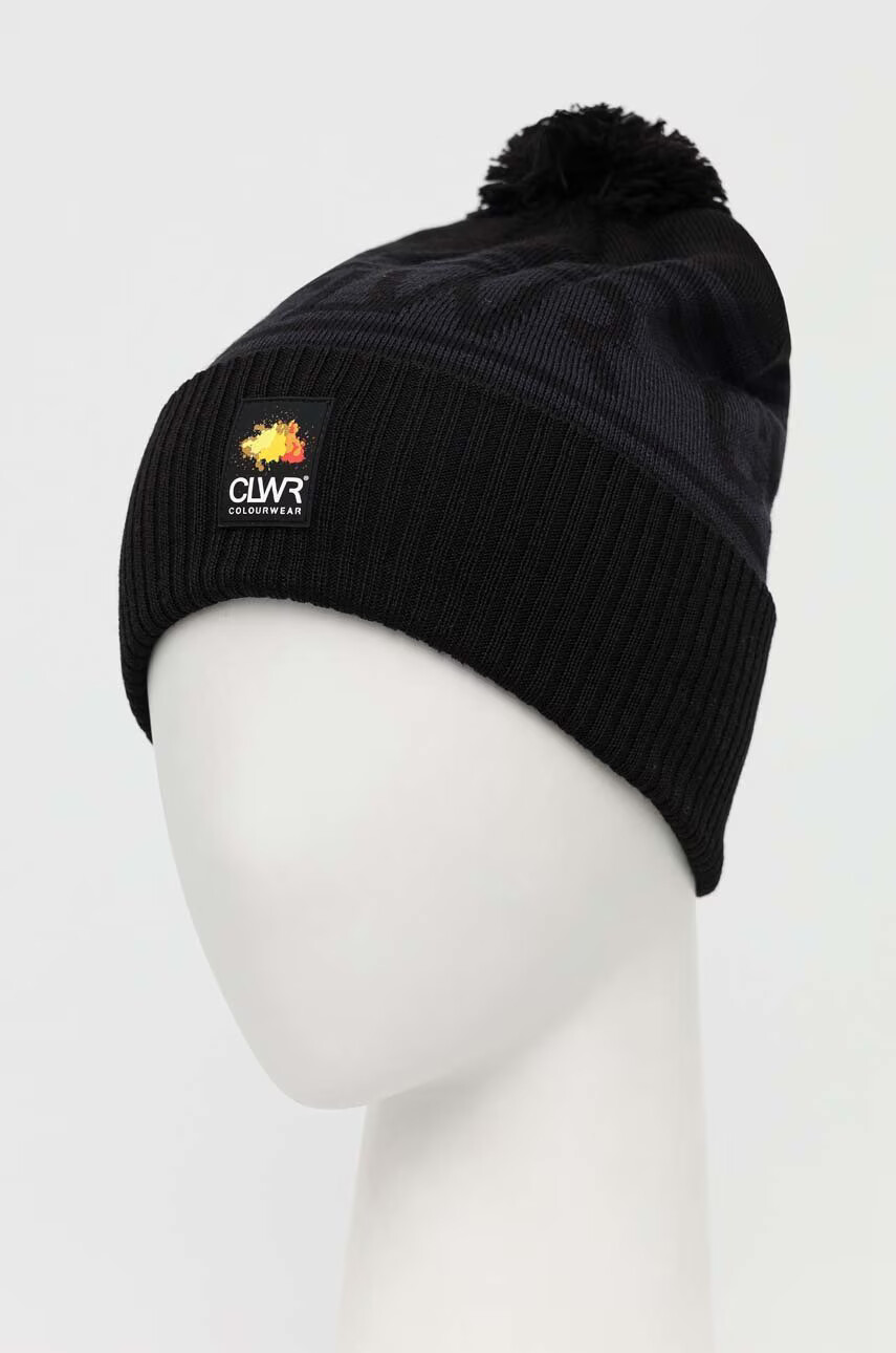 Colourwear Вълнена шапка в черно от вълна - Pepit.bg