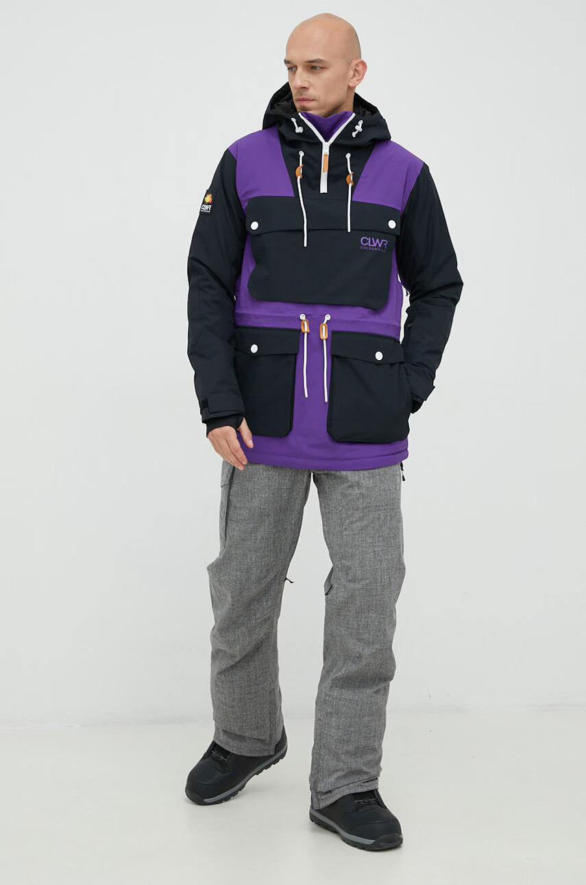 Colourwear Яке за сноуборд Essential в лилаво - Pepit.bg