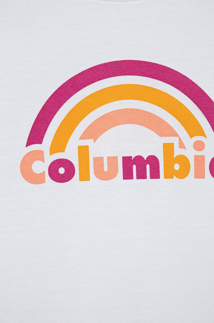 Columbia Детска памучна тениска в бяло - Pepit.bg