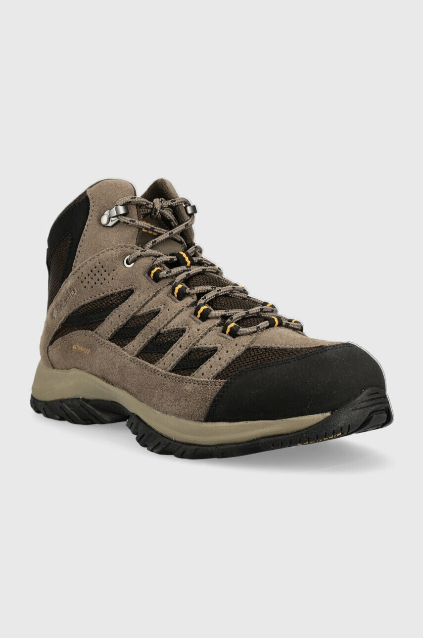 Columbia Обувки Crestwood Mid Waterproof в кафяво - Pepit.bg