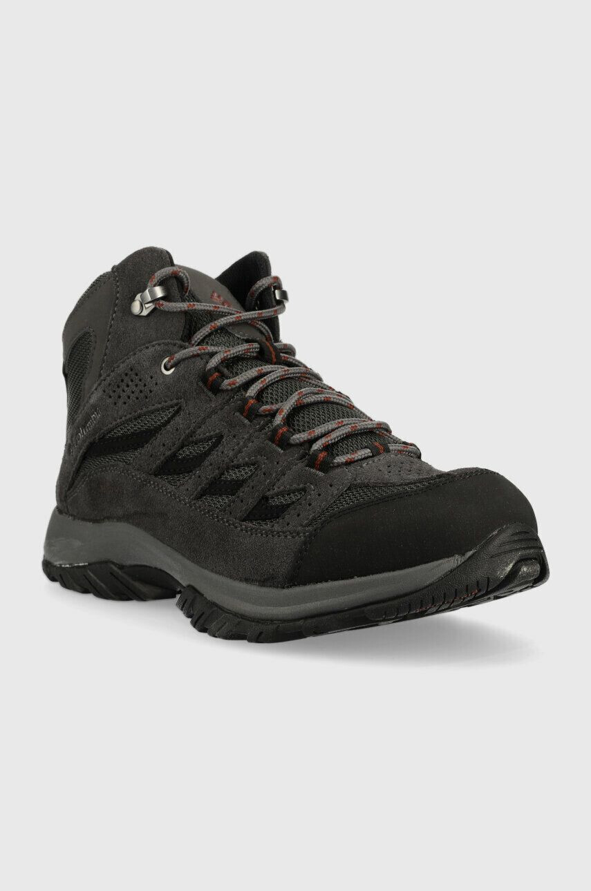 Columbia Обувки Crestwood Mid Waterproof в сиво - Pepit.bg