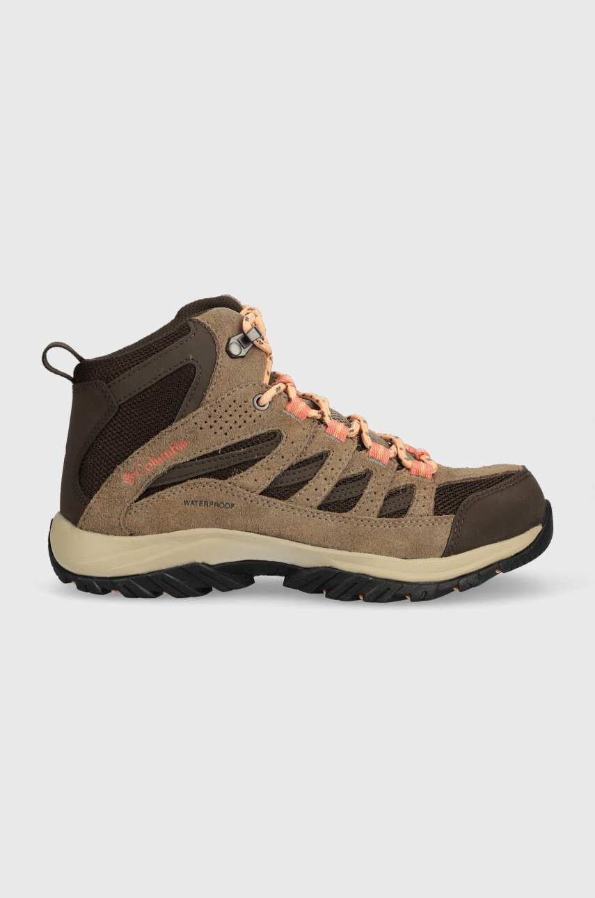 Columbia Обувки Crestwood Mid Waterproof в кафяво - Pepit.bg