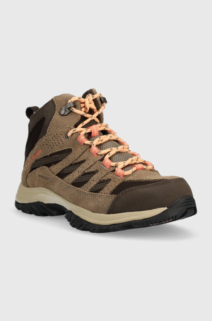 Columbia Обувки Crestwood Mid Waterproof в кафяво - Pepit.bg
