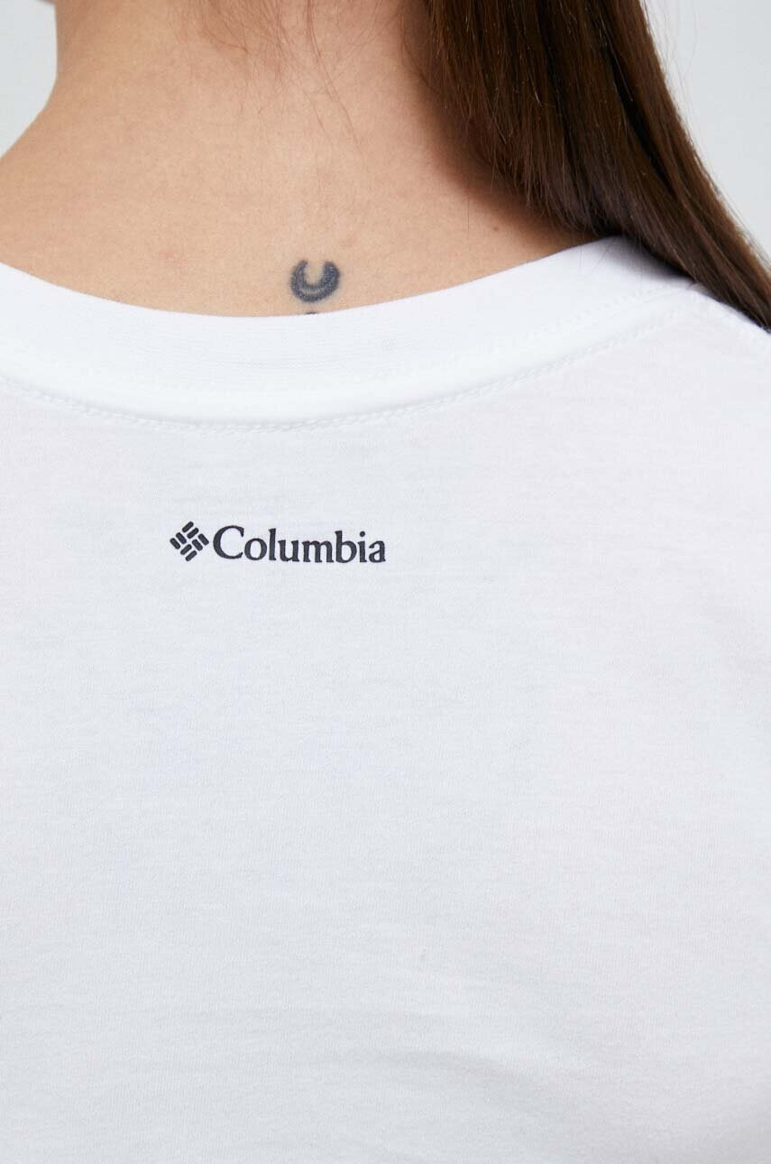 Columbia Памучен топ в бяло - Pepit.bg