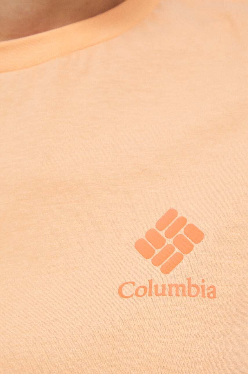 Columbia Памучна тениска в оранжево - Pepit.bg