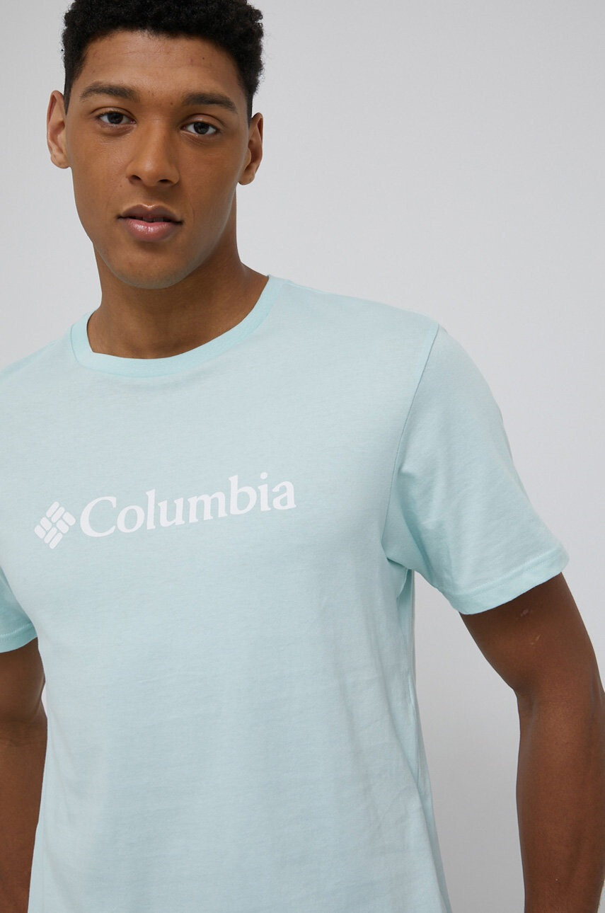 Columbia Памучна тениска в розово - Pepit.bg