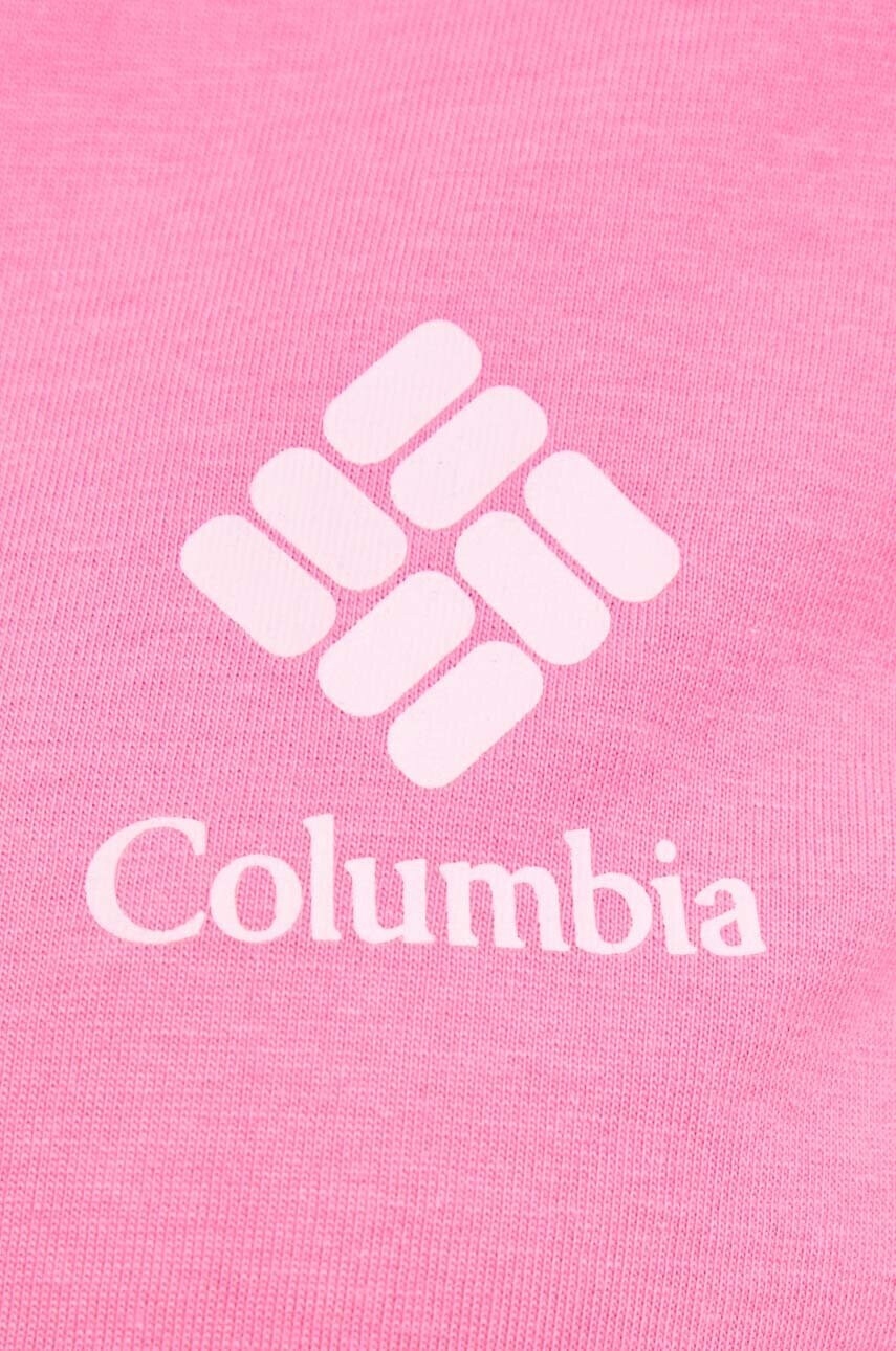 Columbia Памучна тениска в розово - Pepit.bg