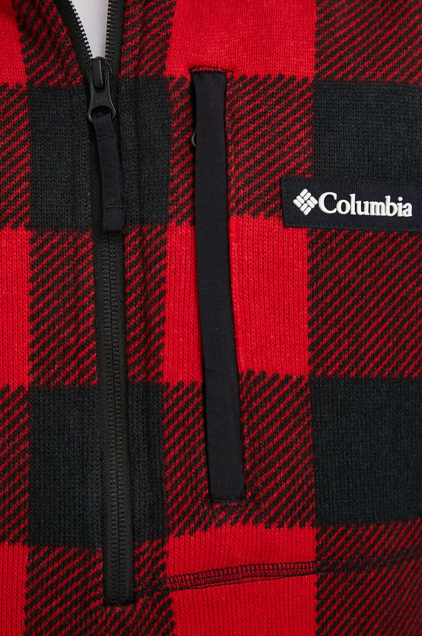 Columbia Пуловер мъжки в червено - Pepit.bg