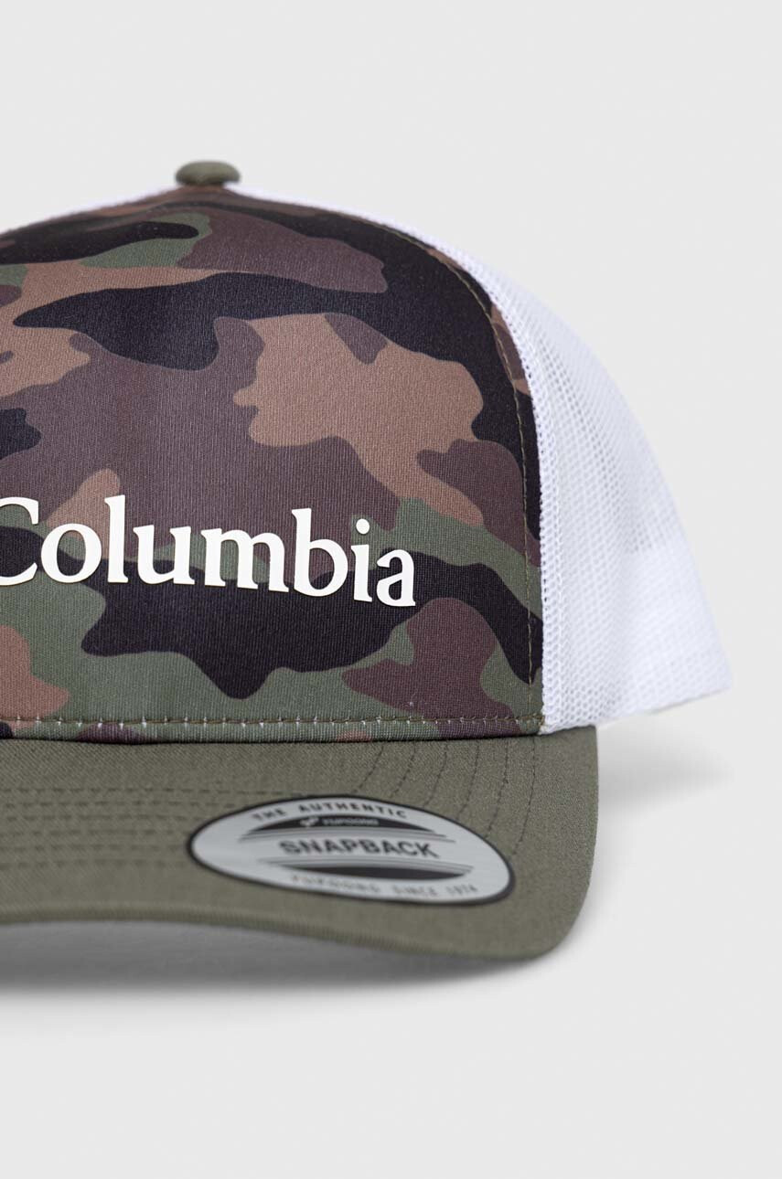Columbia Шапка с козирка в зелено с десен - Pepit.bg
