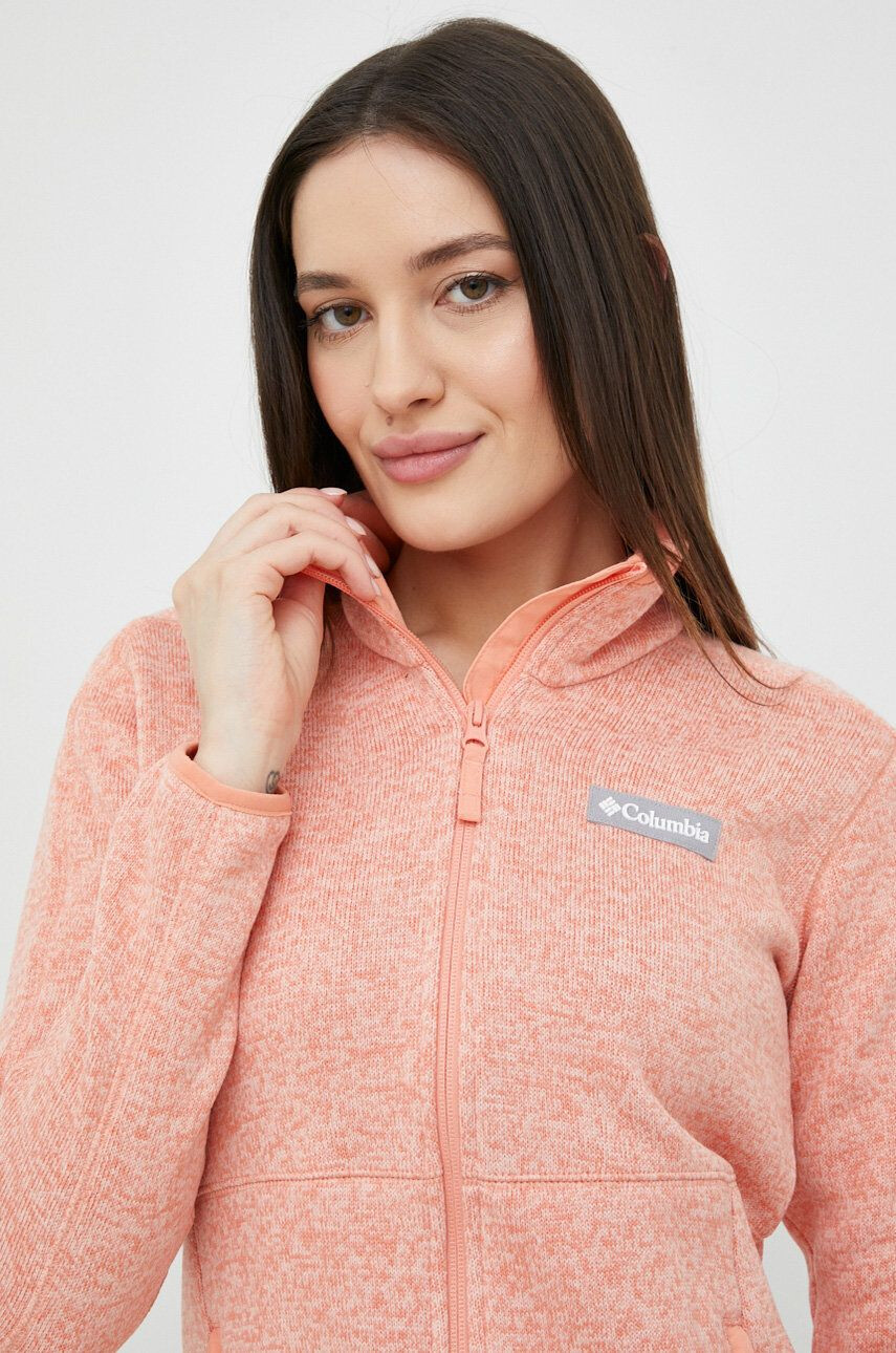 Columbia Спортен суичър Sweater Weather в оранжев меланж - Pepit.bg