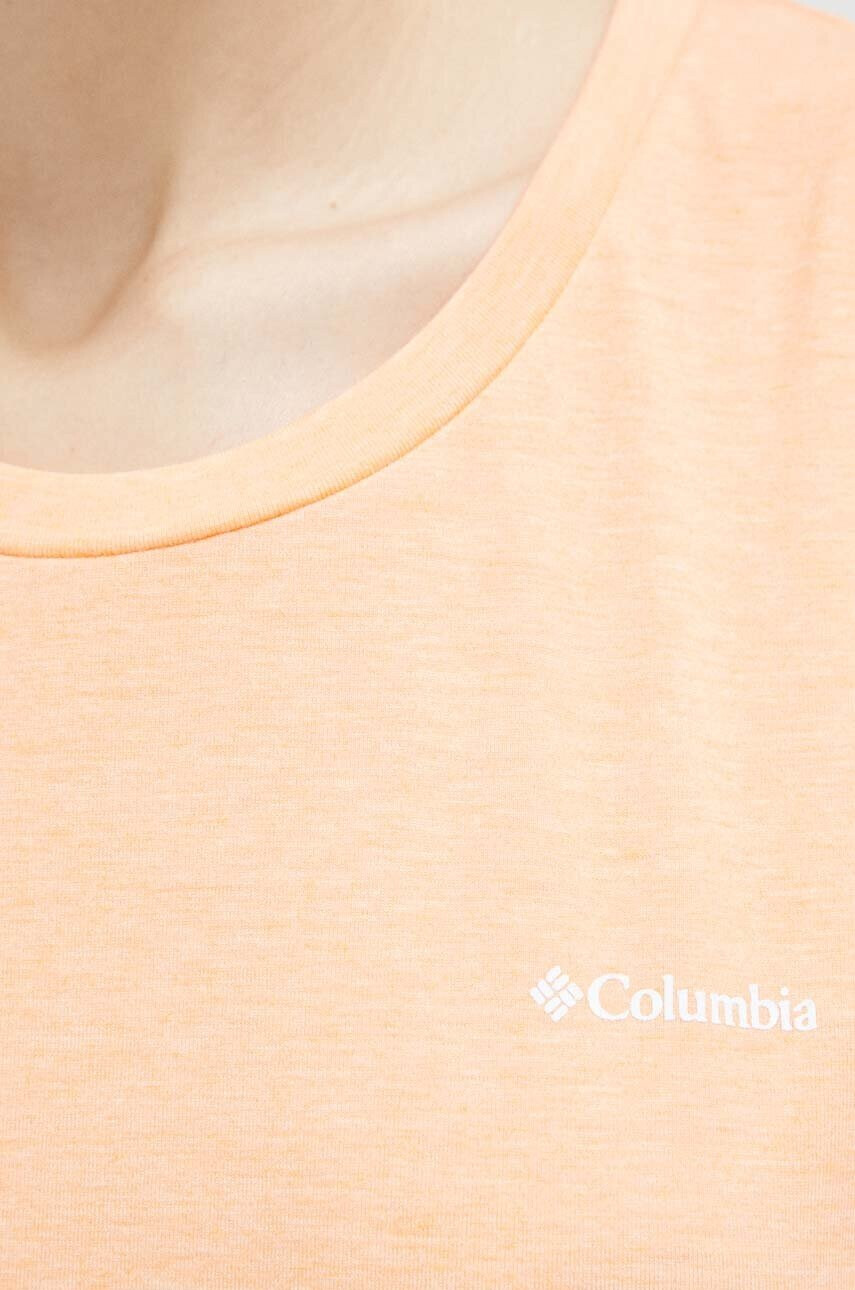 Columbia Спортен топ Sun Trek в оранжево - Pepit.bg