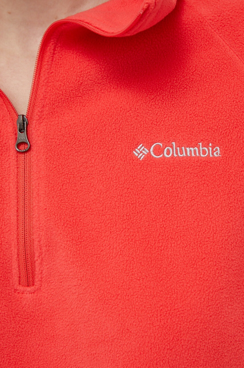 Columbia Суичър дамска в червено с изчистен дизайн - Pepit.bg