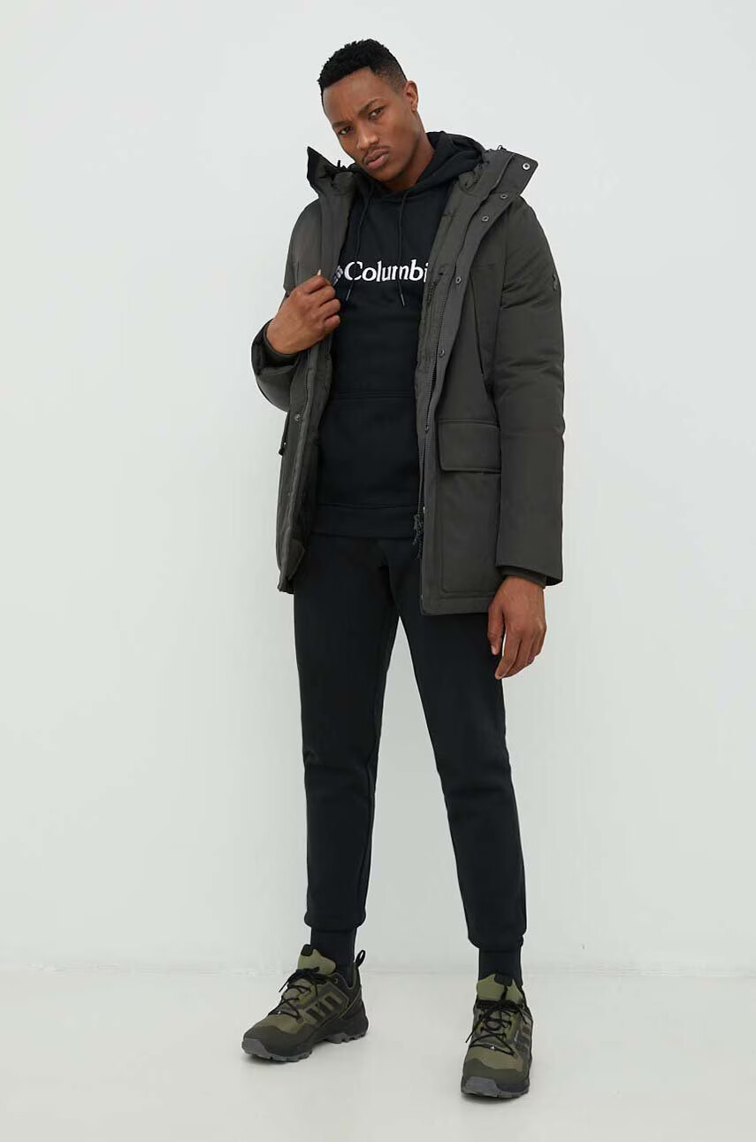 Columbia Суичър в черно с качулка с апликация - Pepit.bg
