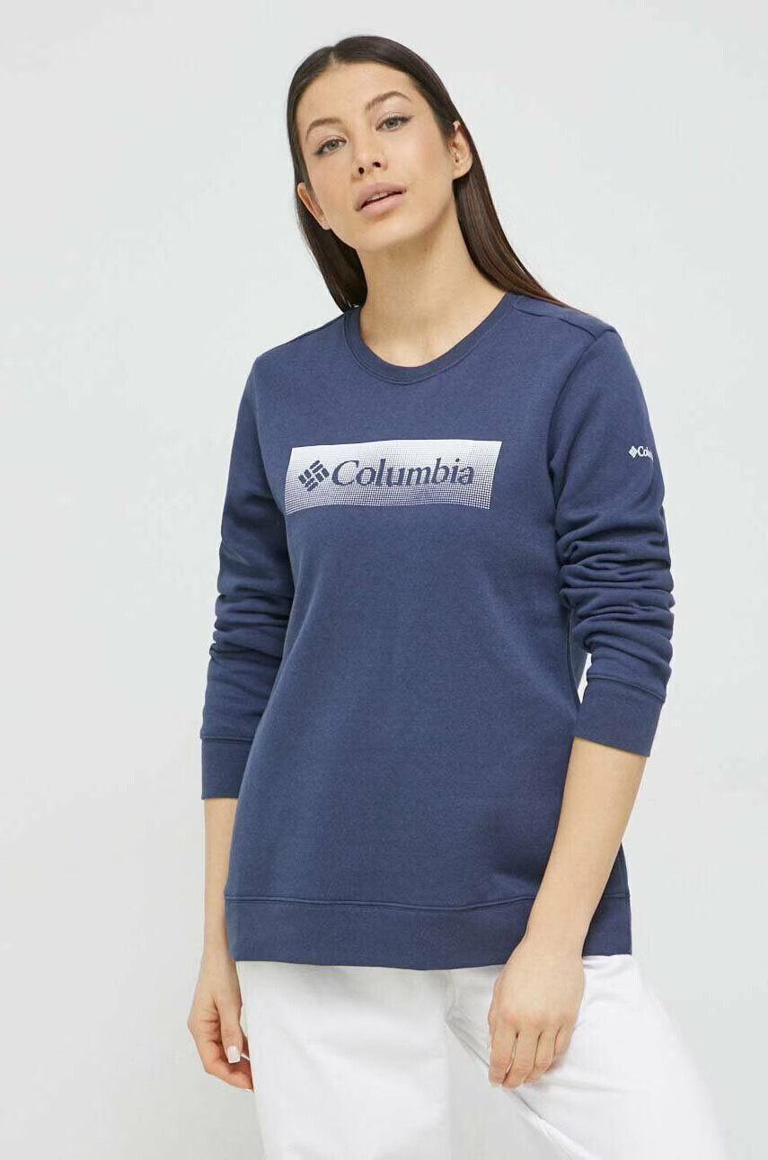Columbia Суичър в тъмносиньо с принт - Pepit.bg