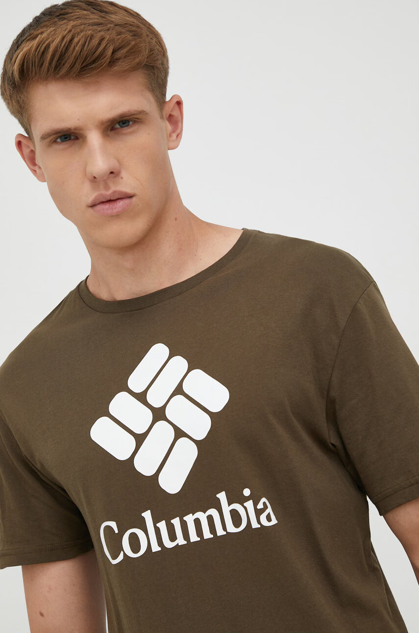 Columbia Тениска в зелено с принт - Pepit.bg