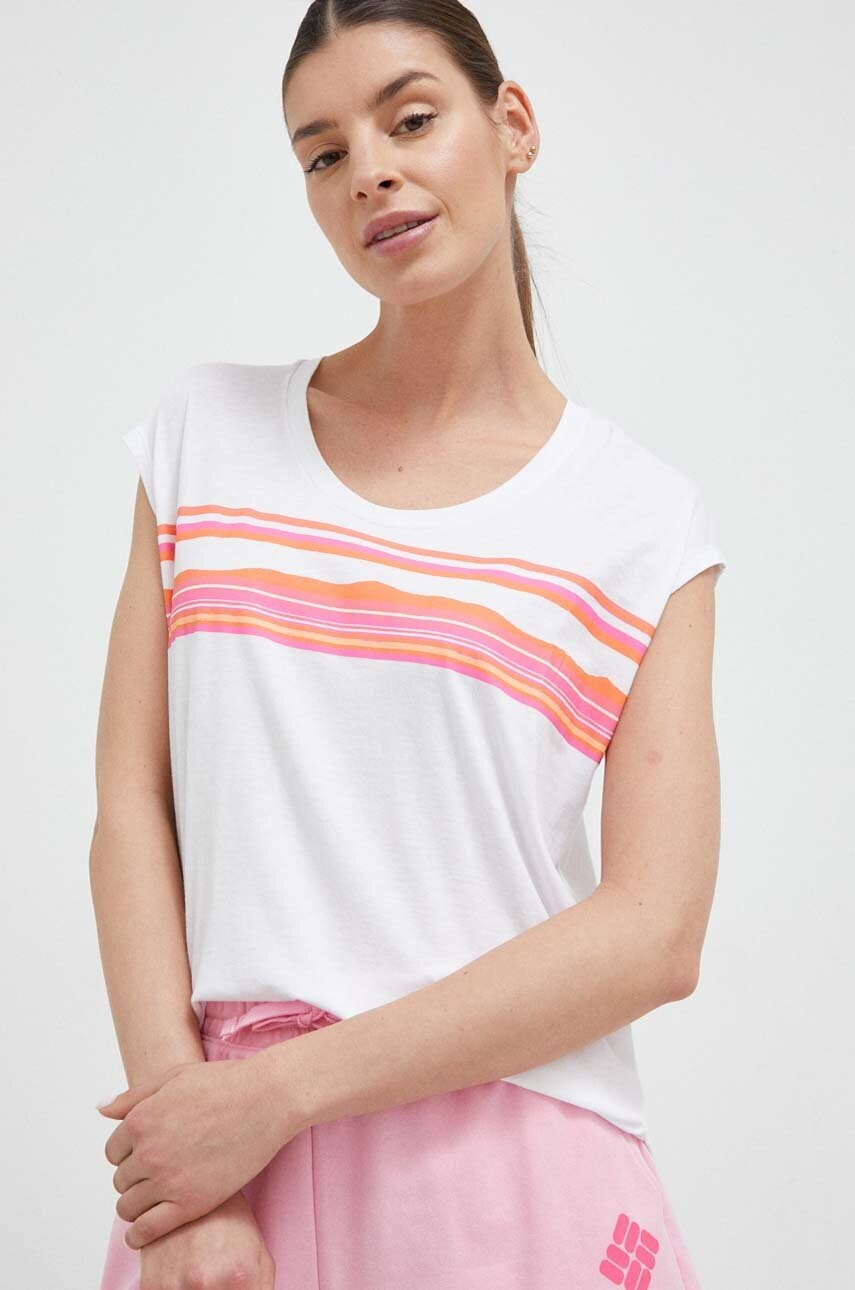 Columbia Тениска в бяло - Pepit.bg