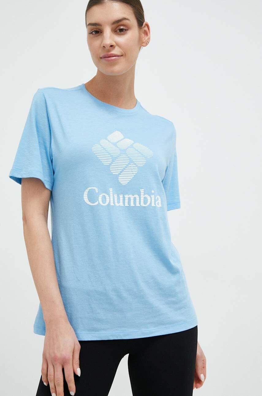 Columbia Тениска в синьо - Pepit.bg