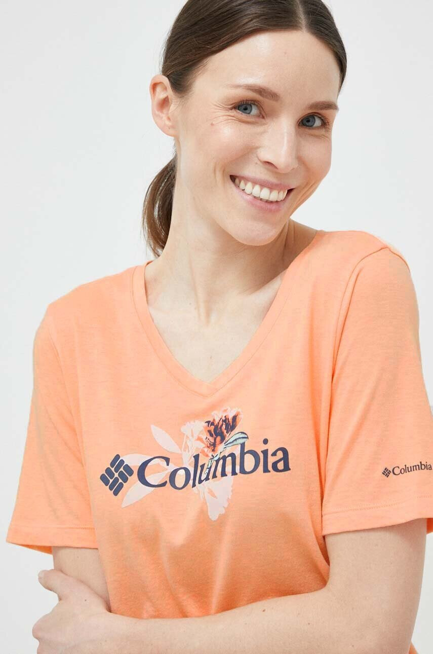 Columbia Тениска в оранжево - Pepit.bg