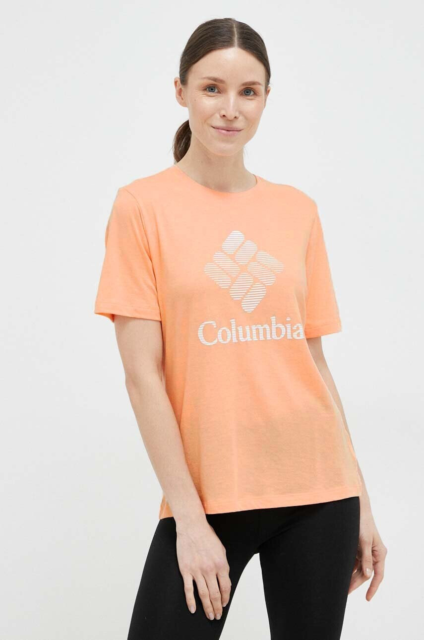 Columbia Тениска в оранжево - Pepit.bg
