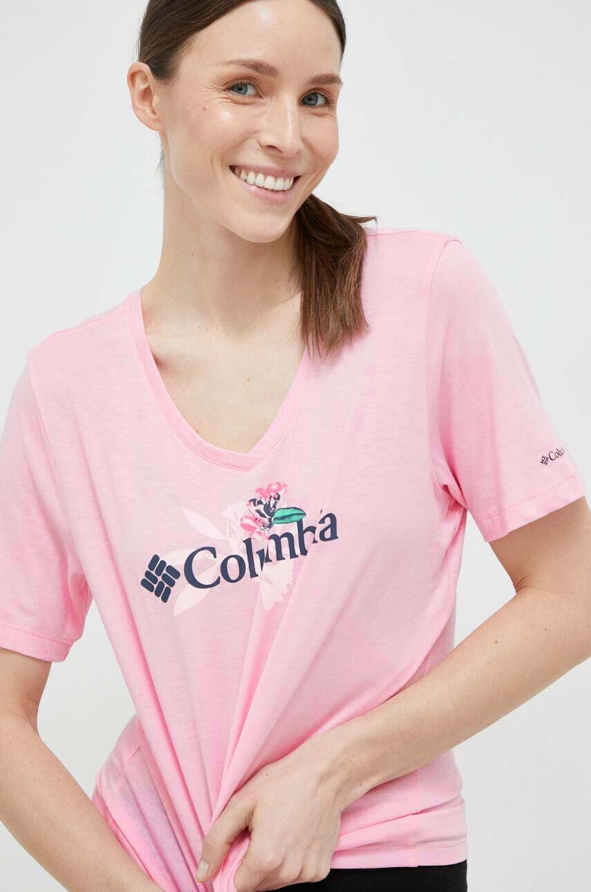Columbia Тениска в розово - Pepit.bg