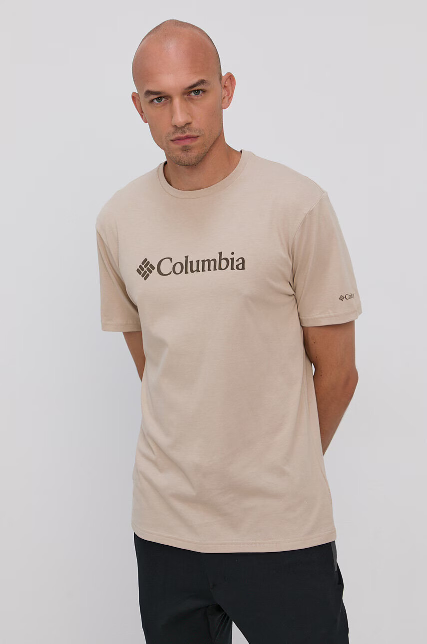 Columbia Тениска в бежово с принт - Pepit.bg