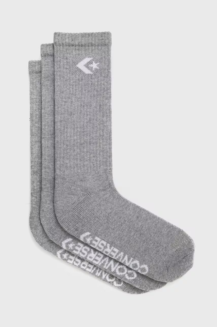 Converse Чорапи 3 чифта в сиво - Pepit.bg