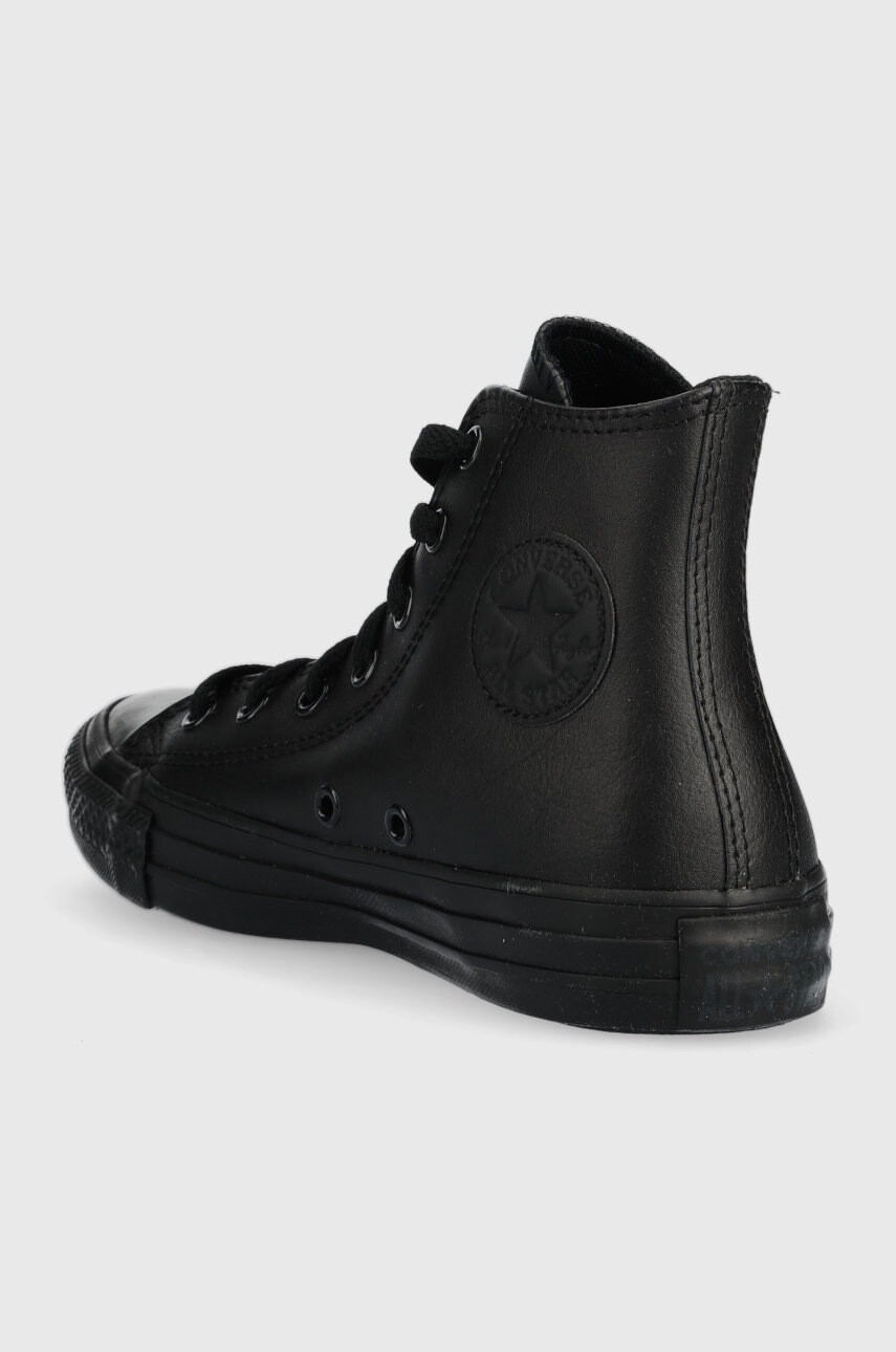 Converse Детски кожени кецове Chuck Taylor All Star в черно - Pepit.bg