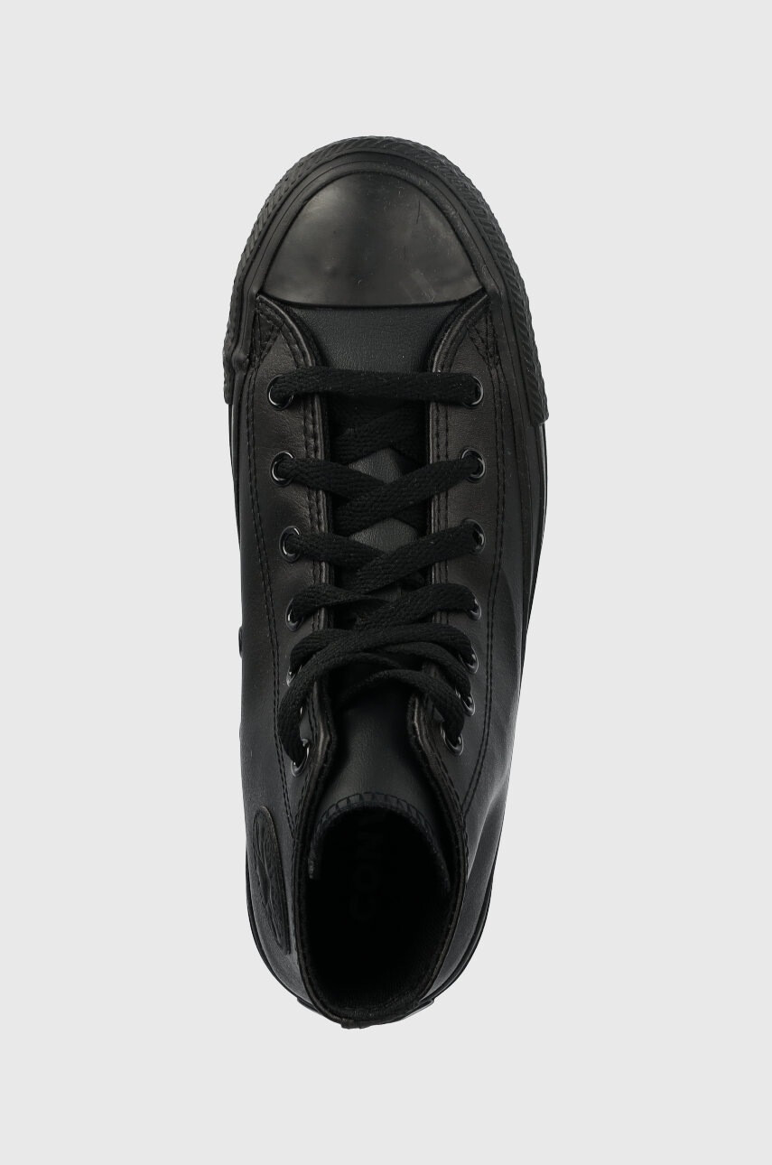 Converse Детски кожени кецове Chuck Taylor All Star в черно - Pepit.bg