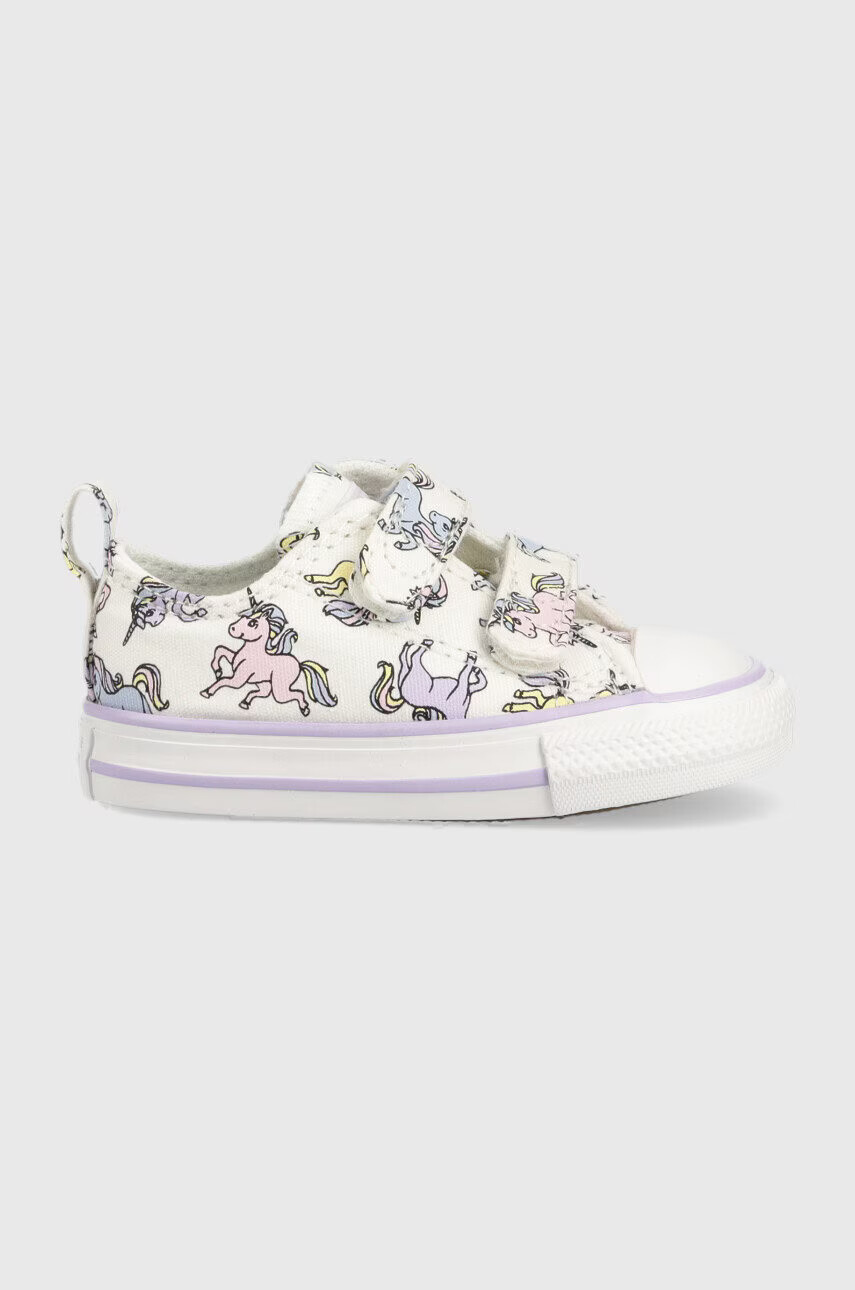 Converse Детски ниски кецове Chuck Taylor All Star 2v в бяло - Pepit.bg