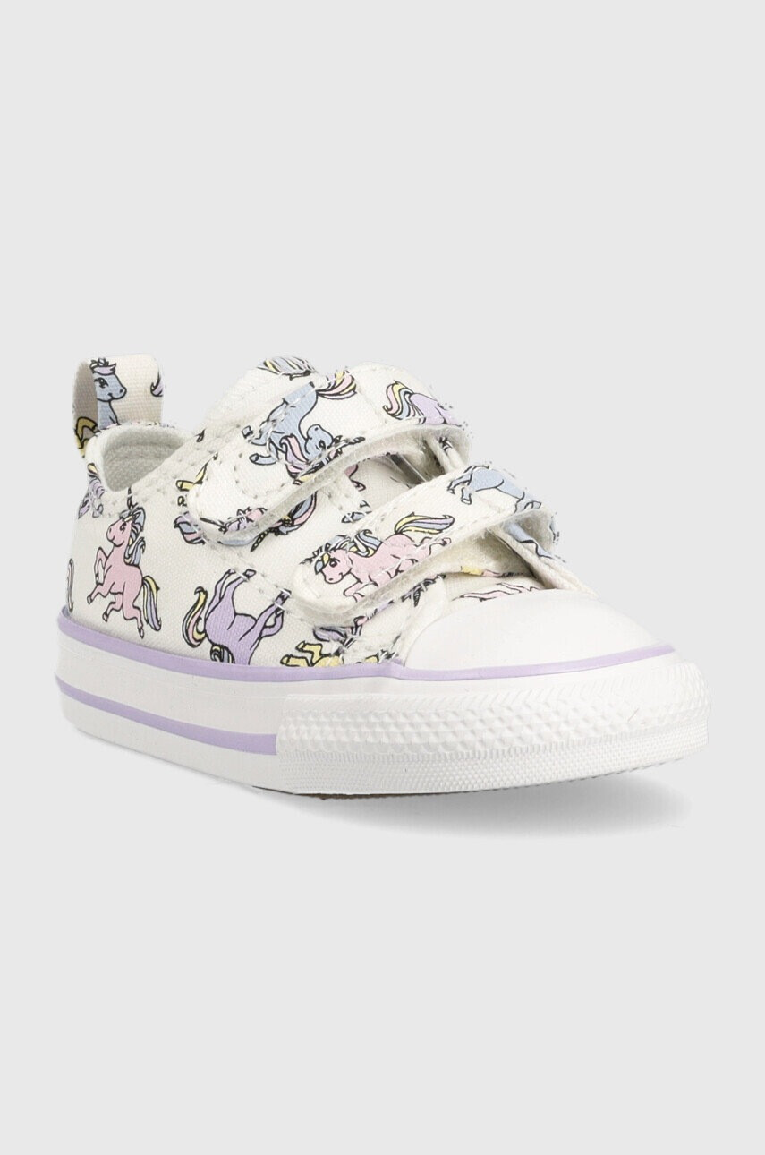 Converse Детски ниски кецове Chuck Taylor All Star 2v в бяло - Pepit.bg