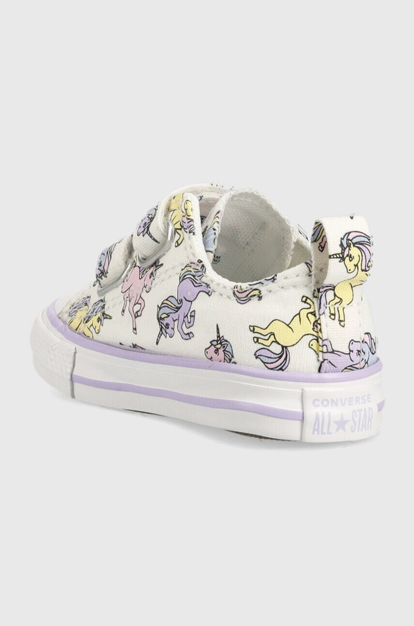Converse Детски ниски кецове Chuck Taylor All Star 2v в бяло - Pepit.bg