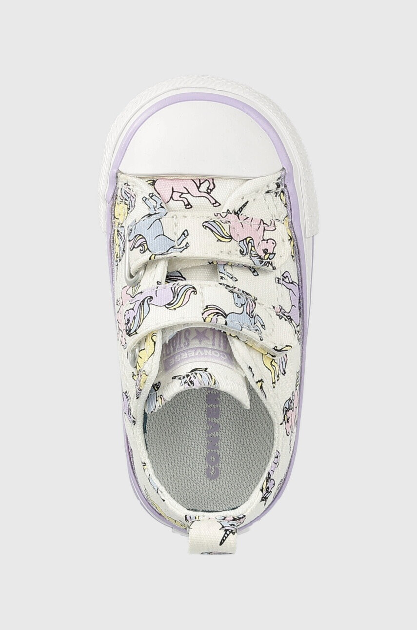 Converse Детски ниски кецове Chuck Taylor All Star 2v в бяло - Pepit.bg