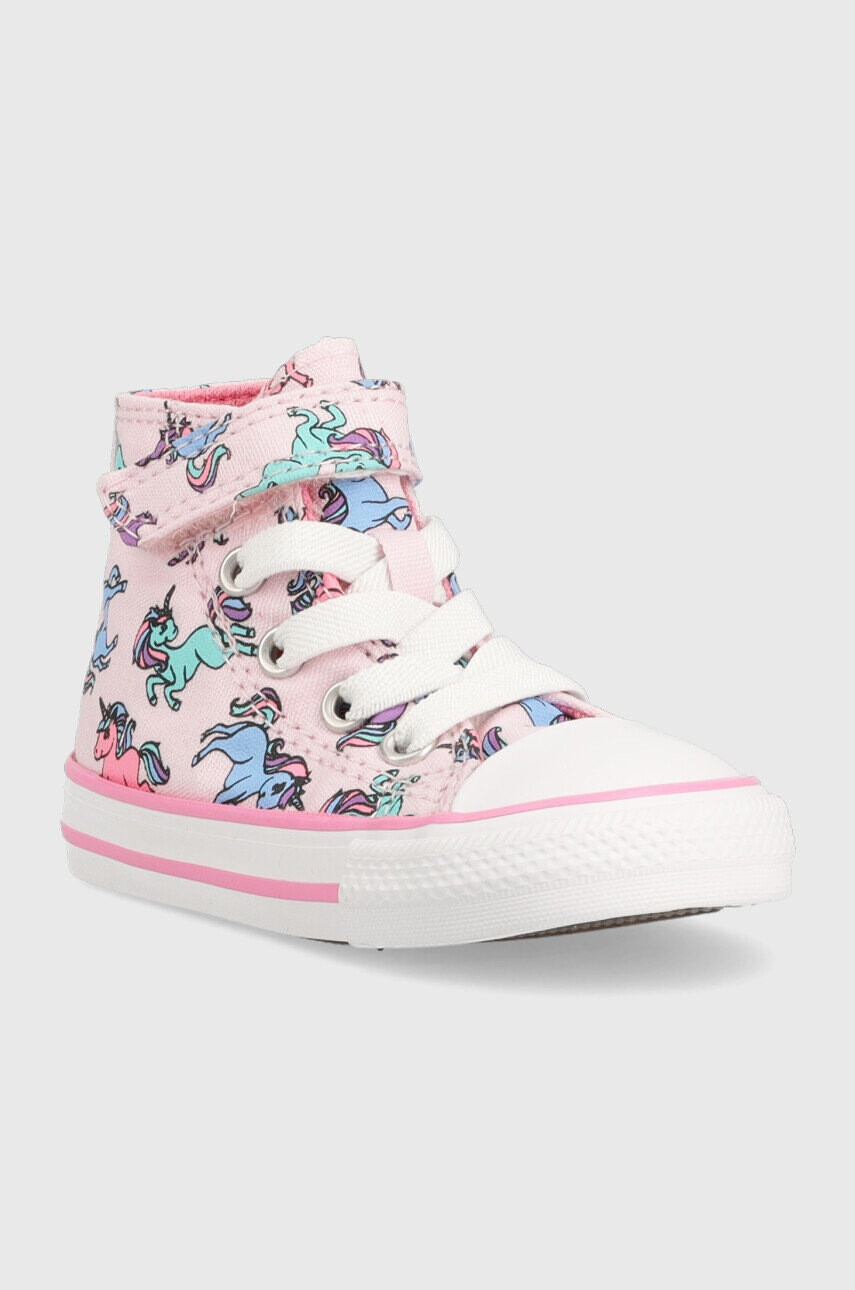 Converse Детски високи кецове Chuck Taylor All Star 1v в розово - Pepit.bg