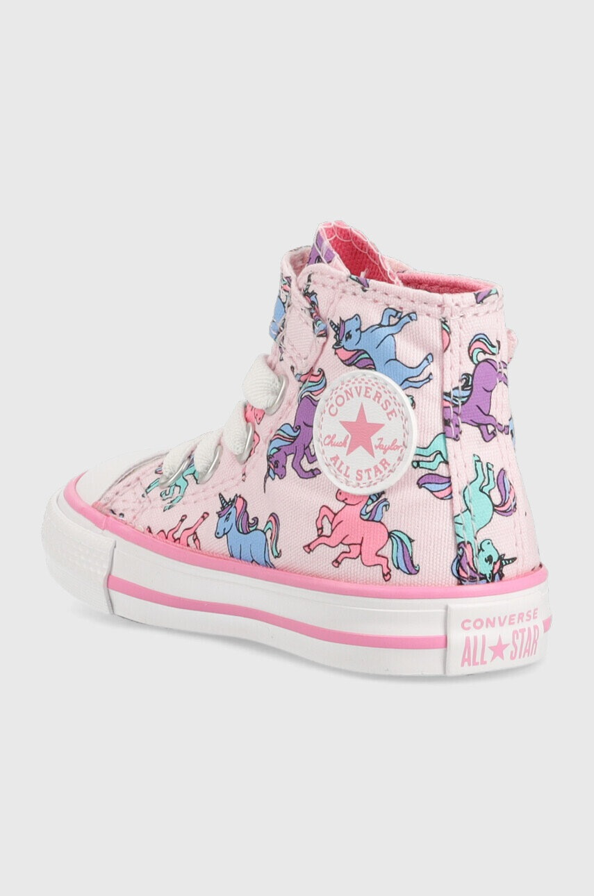 Converse Детски високи кецове Chuck Taylor All Star 1v в розово - Pepit.bg