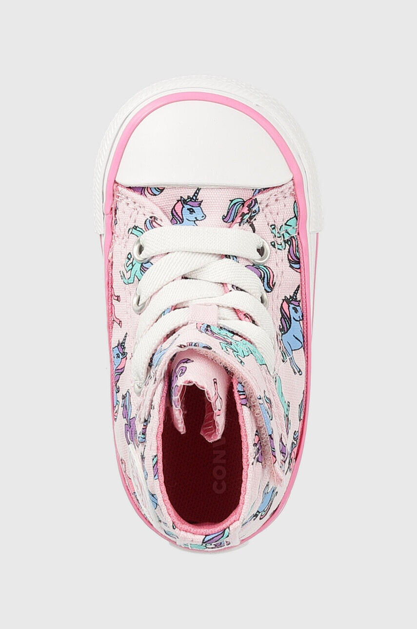 Converse Детски високи кецове Chuck Taylor All Star 1v в розово - Pepit.bg