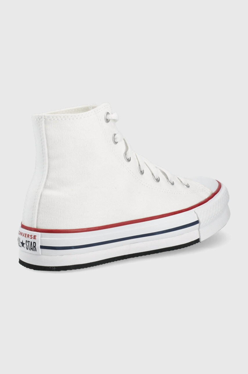 Converse Детски високи кецове Chuck Taylor All Star Lift в бяло - Pepit.bg