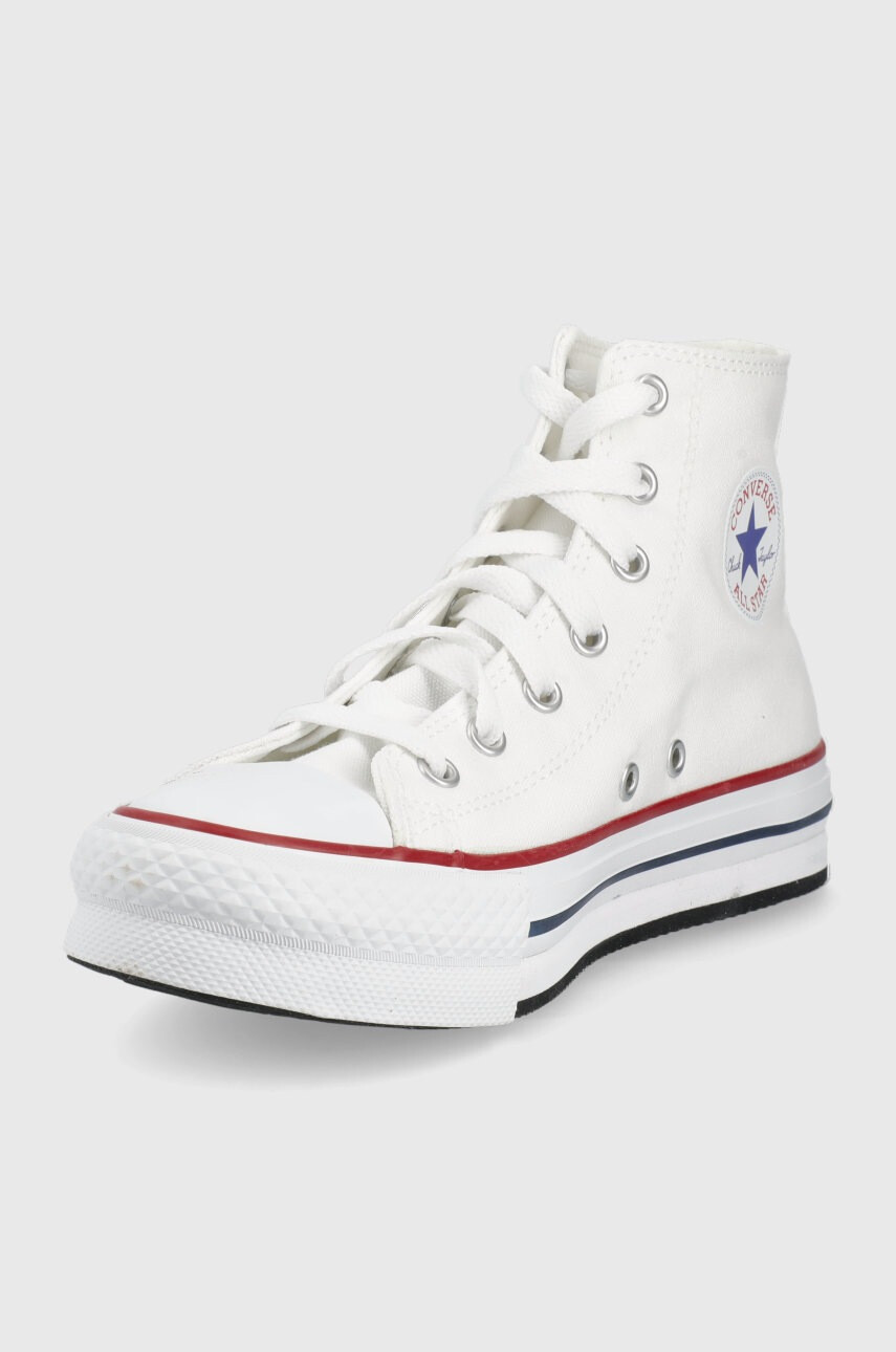 Converse Детски високи кецове Chuck Taylor All Star Lift в бяло - Pepit.bg