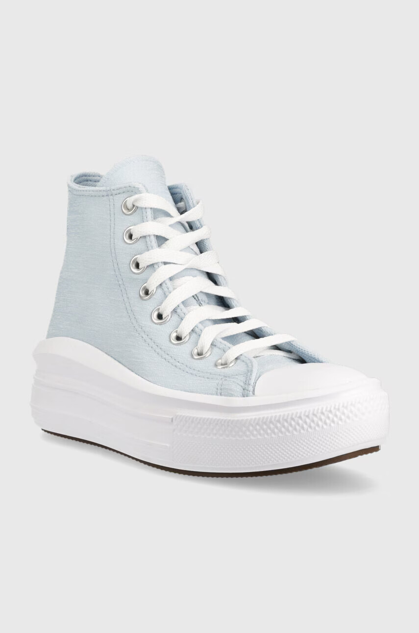 Converse Детски високи кецове CON OBUWIE A03015C MOVE в синьо - Pepit.bg