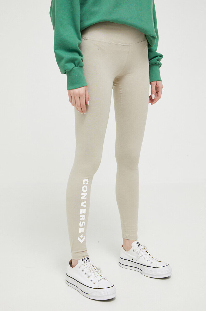 Converse Клин в бежово с принт - Pepit.bg