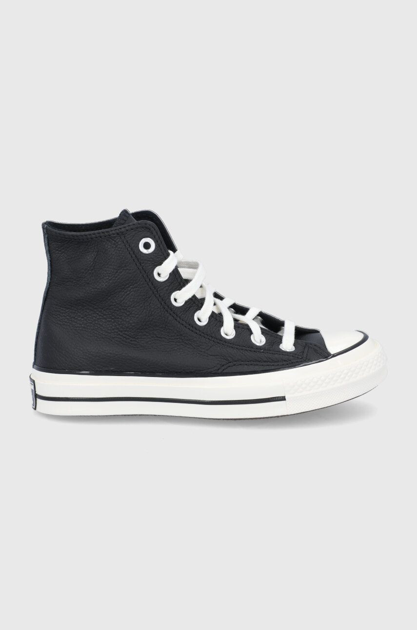 Converse Кожени кецове в черно - Pepit.bg