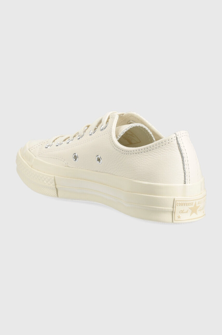 Converse Кожени кецове Chuck 70 OX в бежово A03435C - Pepit.bg