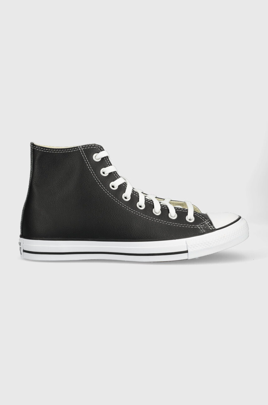 Converse Кожени туристически обувки Chuck Taylor All Star в черно - Pepit.bg