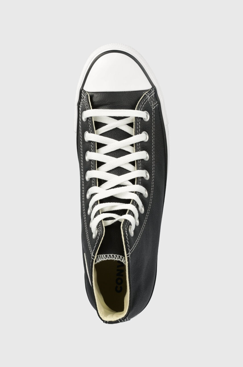 Converse Кожени туристически обувки Chuck Taylor All Star в черно - Pepit.bg