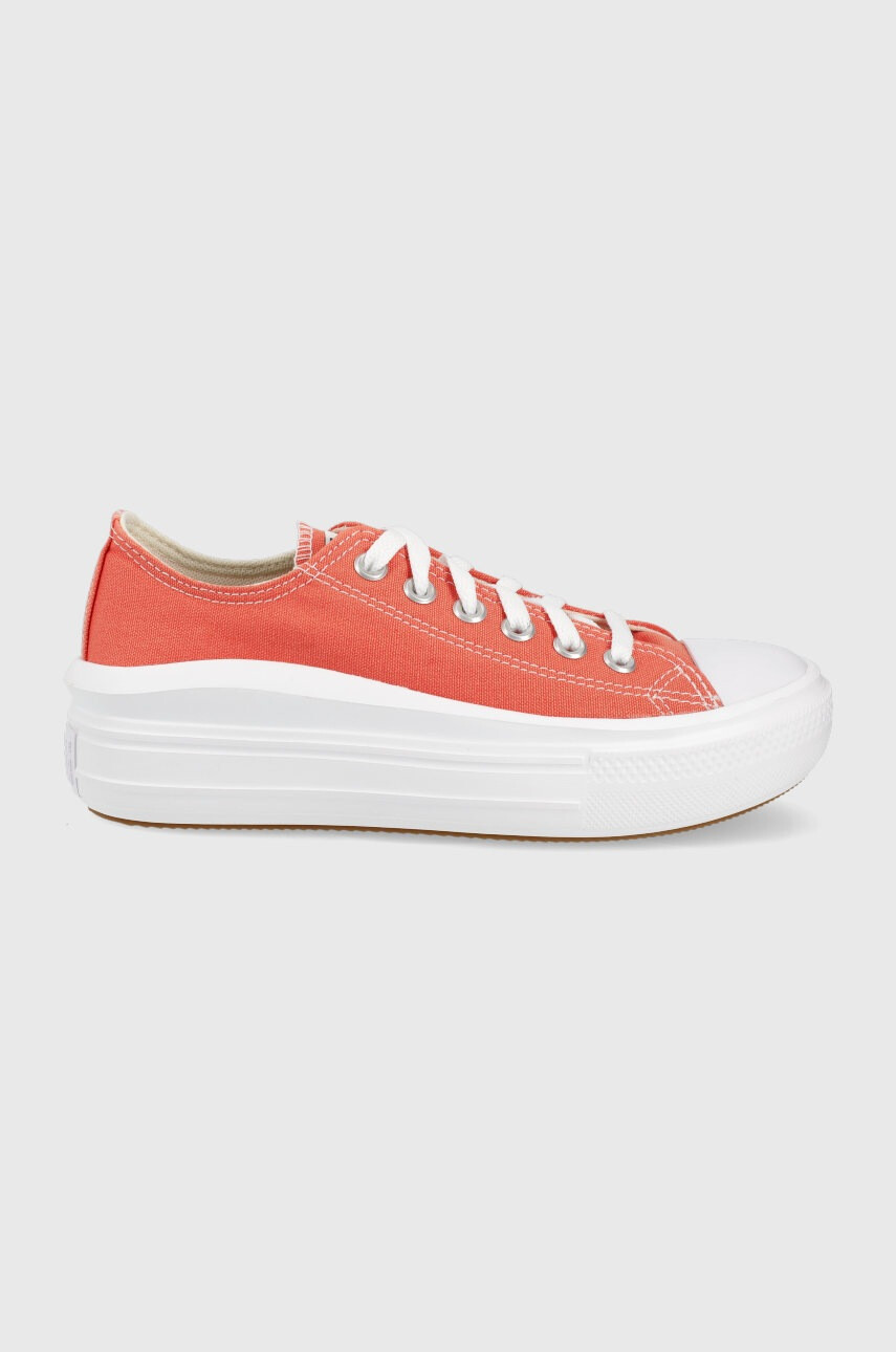 Converse Ниски кецове Chuck Taylor All Star Move дамски в оранжево - Pepit.bg