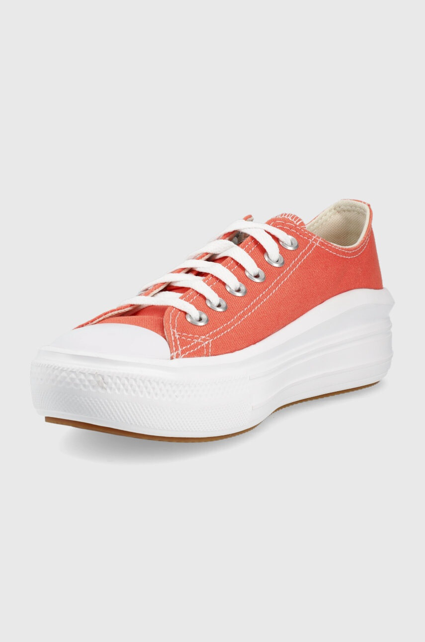 Converse Ниски кецове Chuck Taylor All Star Move дамски в оранжево - Pepit.bg
