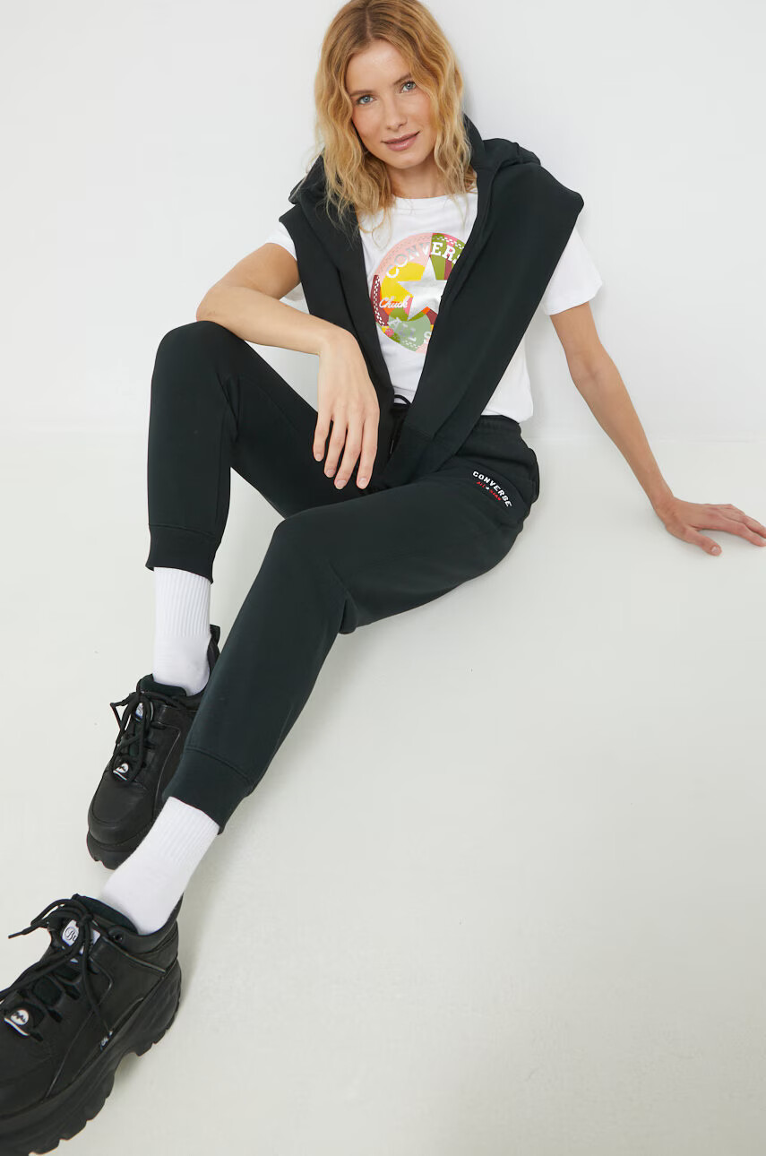 Converse Памучна тениска в бяло - Pepit.bg