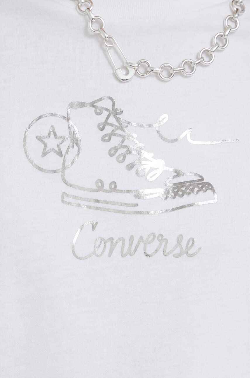 Converse Памучна тениска в бяло - Pepit.bg