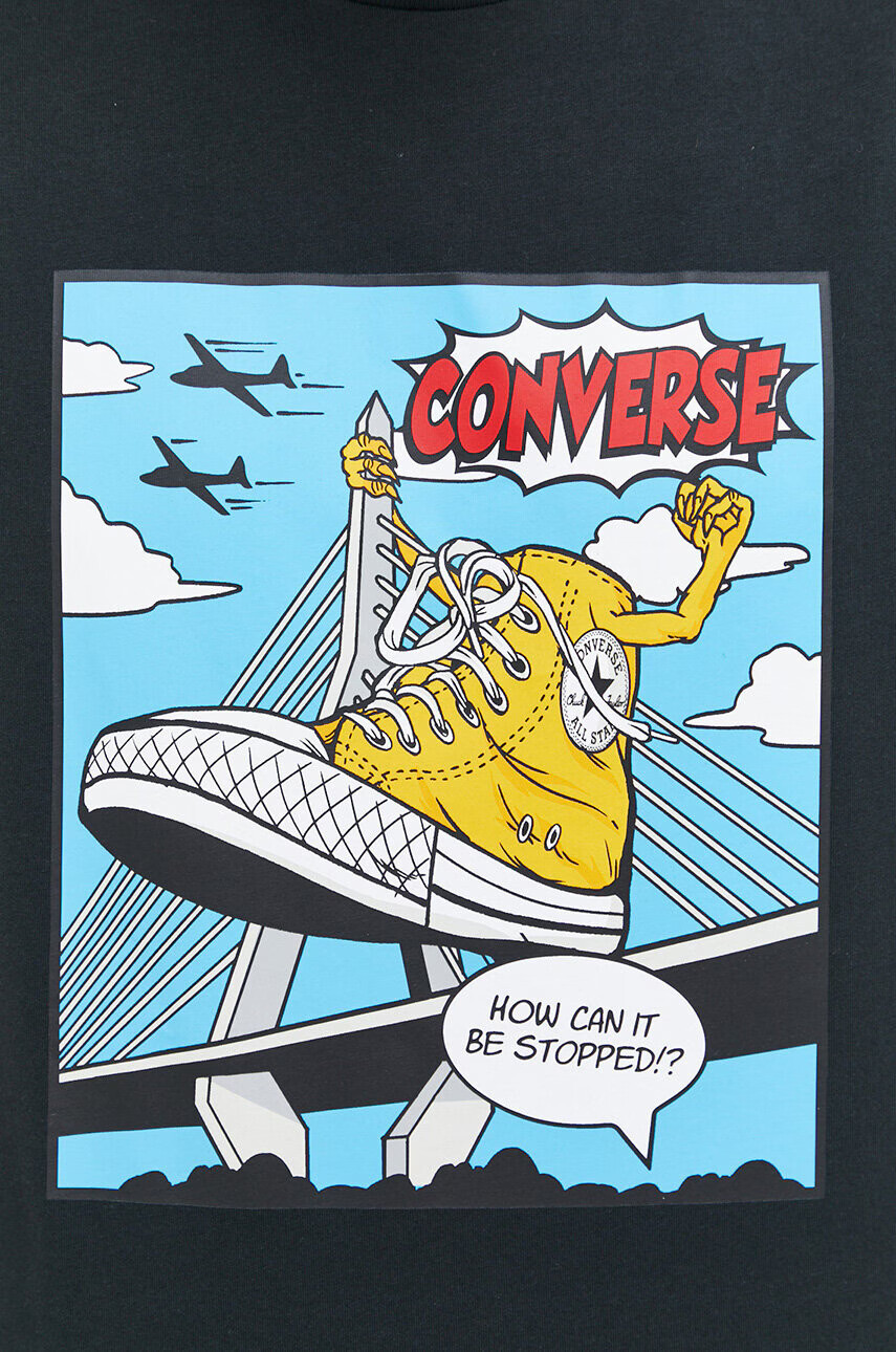 Converse Памучна тениска в бяло с принт - Pepit.bg